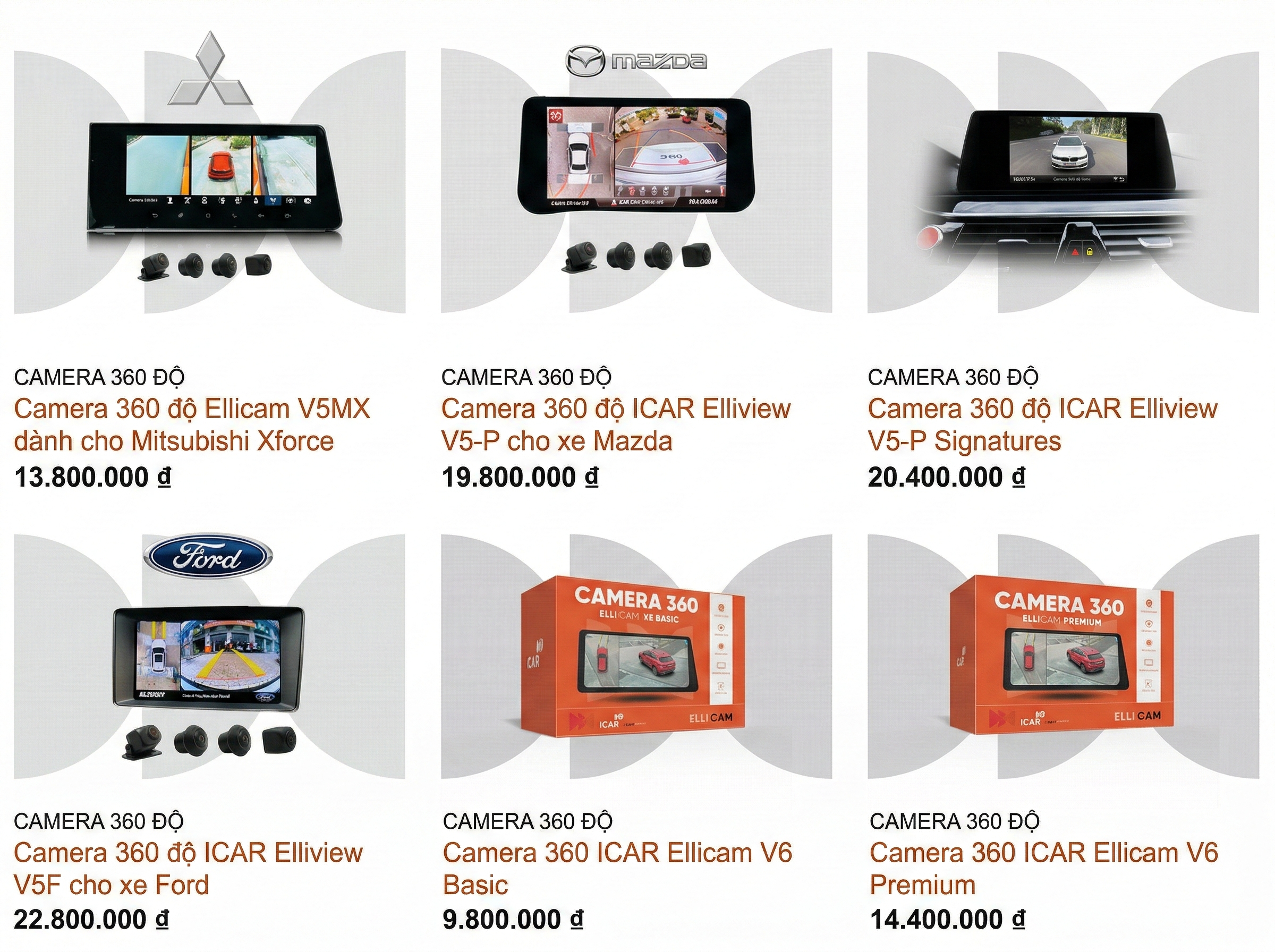 Bảng giá độ camera 360 cho ô tô tại Trường Thanh Auto